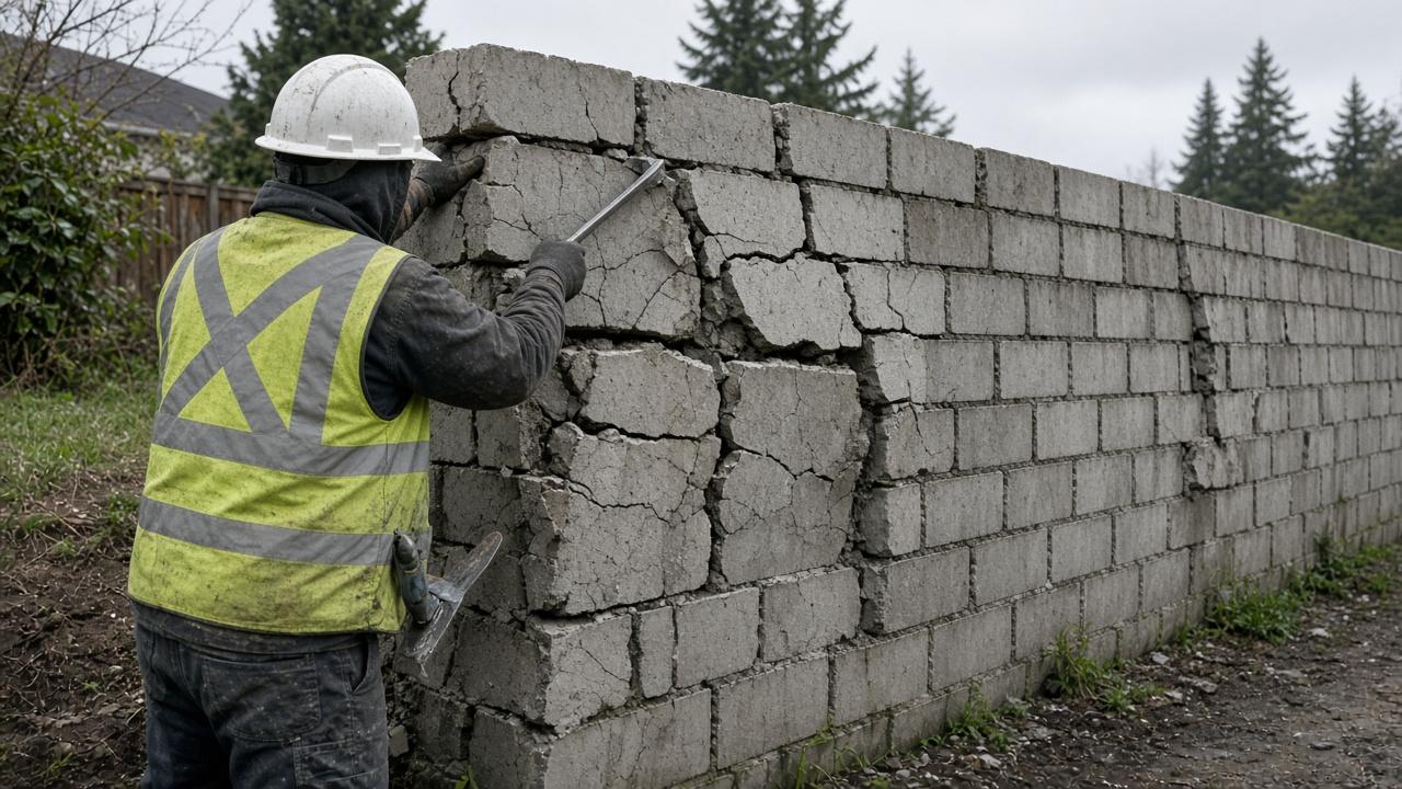 Retaining Wall Repair in Abbotsford BC